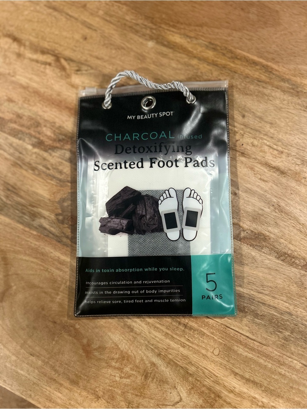 My Beauty Spot Charcoal Infused Detoxifying Foot Pads - Black